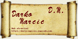 Darko Marčić vizit kartica